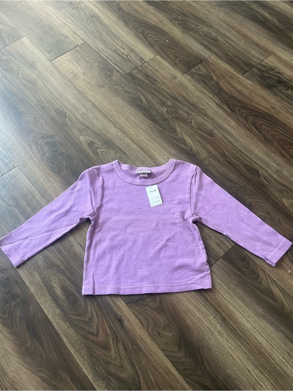 Hard Tail Purple 3/4 Sleeve Y2K Crop Top NWT One Size